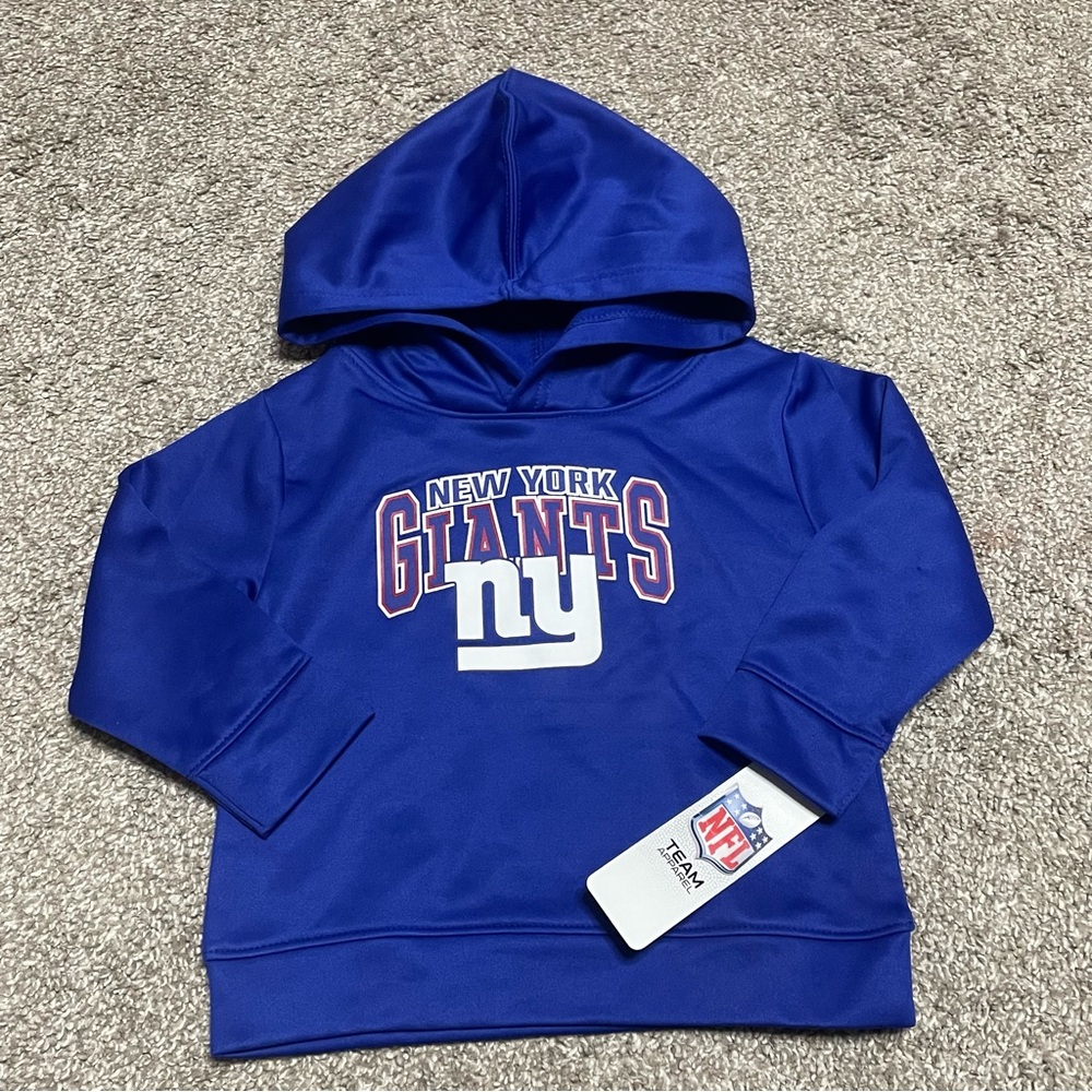 NWT Infants NFL New York Giants Hoodie Size 18m